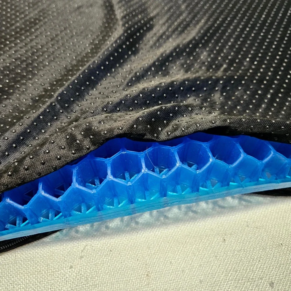 SelectSoma Wheelchair Cushion  Black Gel Honeycomb Pressure Relief Pad Office